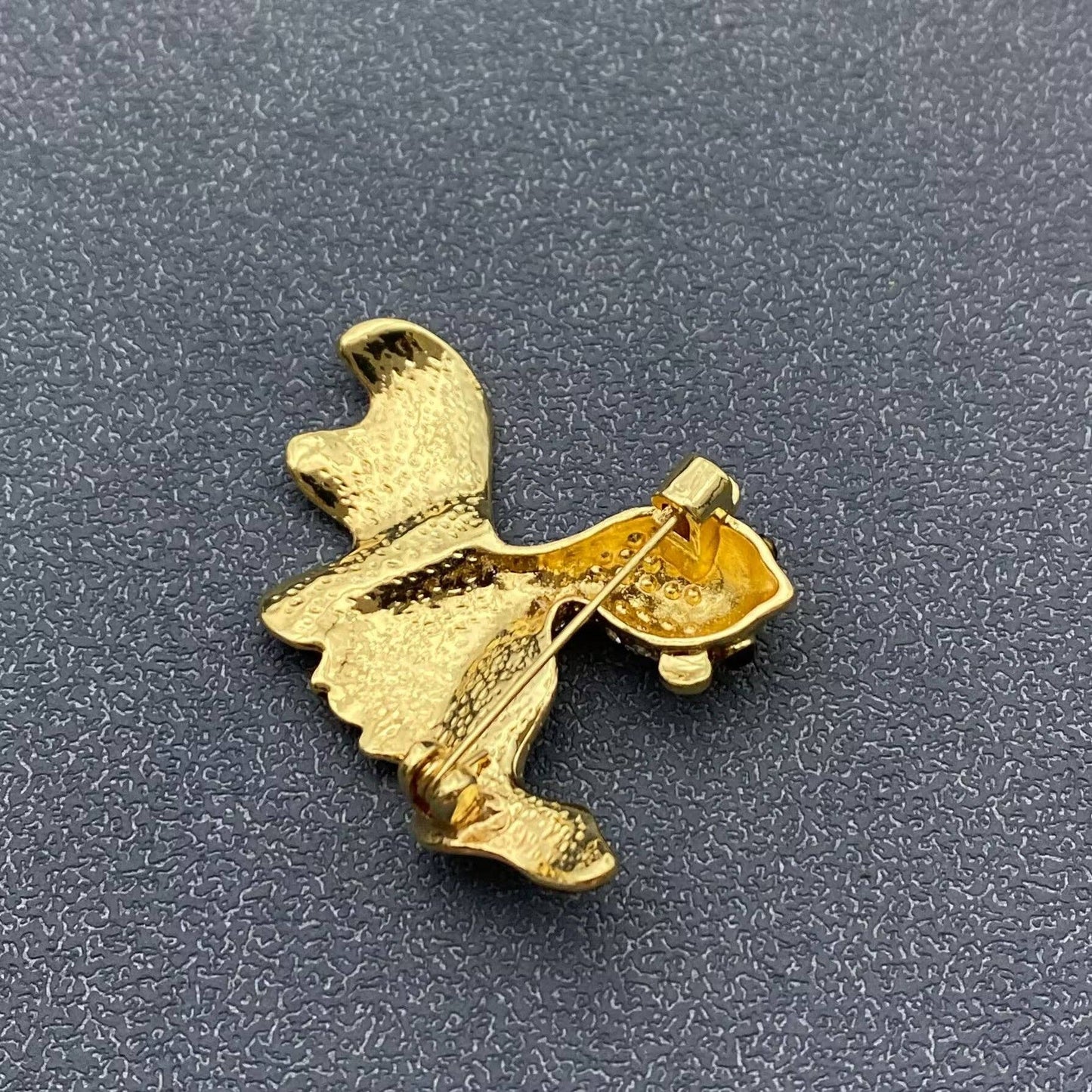 Rhinestone Goldfish Brooch