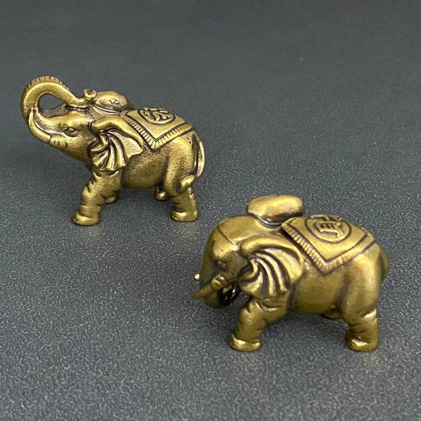 Brass Elephant Crafts Desktop Ornaments Decoration: 福