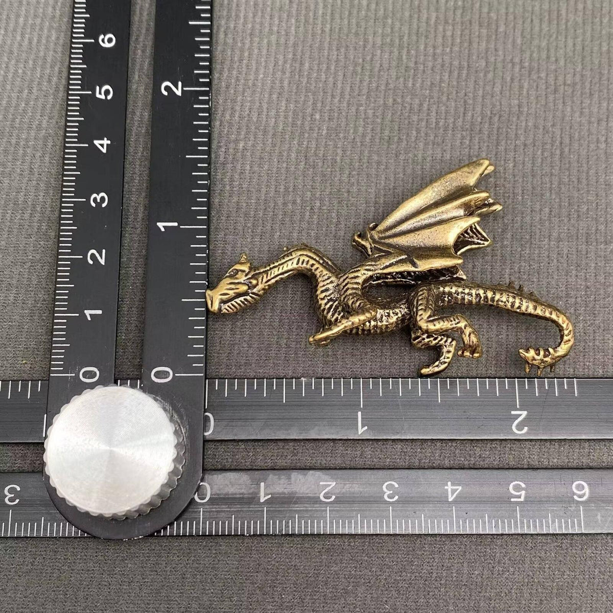 Miniature Brass Dragon Figurine