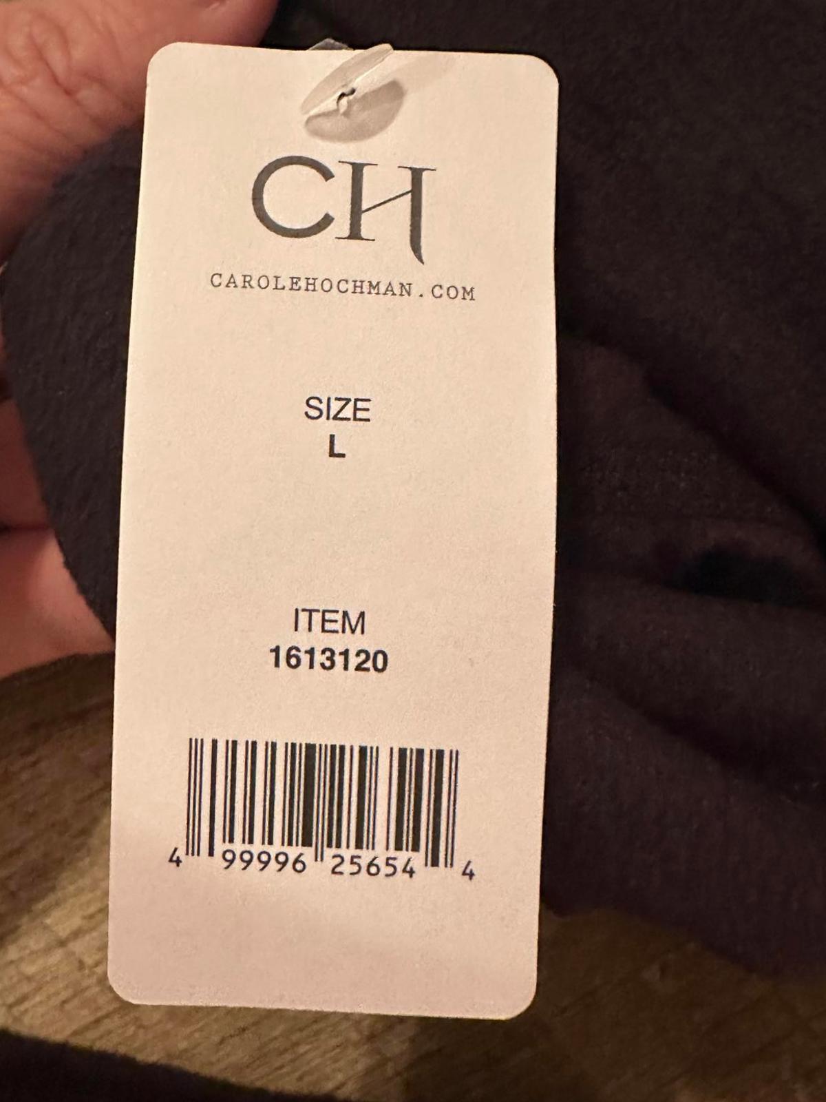 Carole Hochman 3‑Piece Women’s Black Cardigan Gray Set