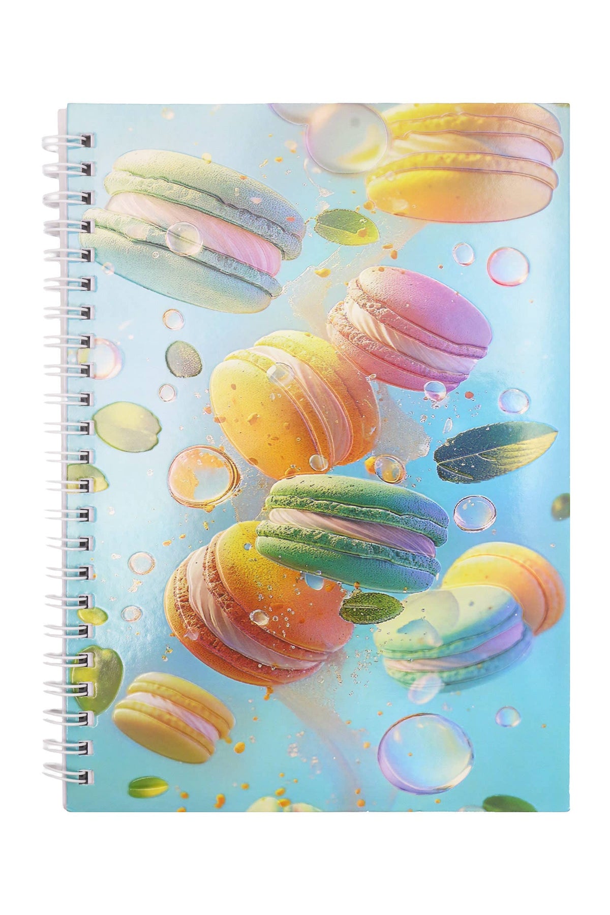 Flower Variety Iridescent A5 Spiral Bound Notebook - 12 Pcs: ASSORTED / ONE SIZE