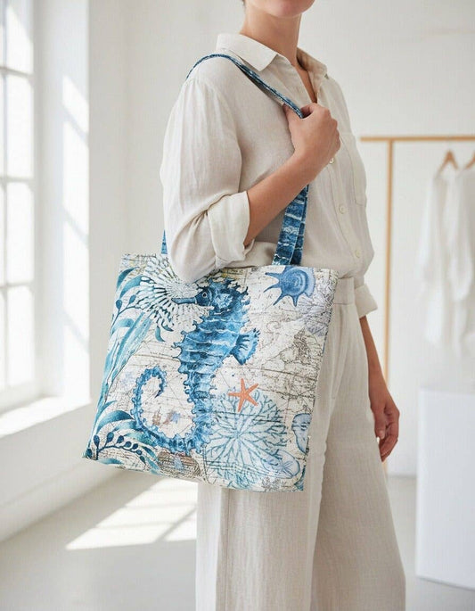 JCFB0107 Seahorse Tote Bag