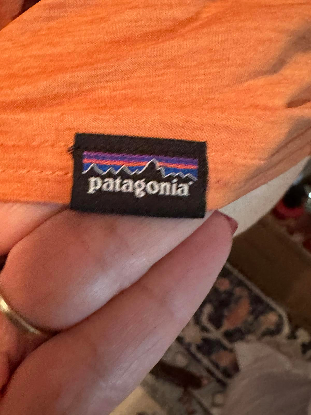 Patagonia Men's Graphic T-Shirt Orange Medium