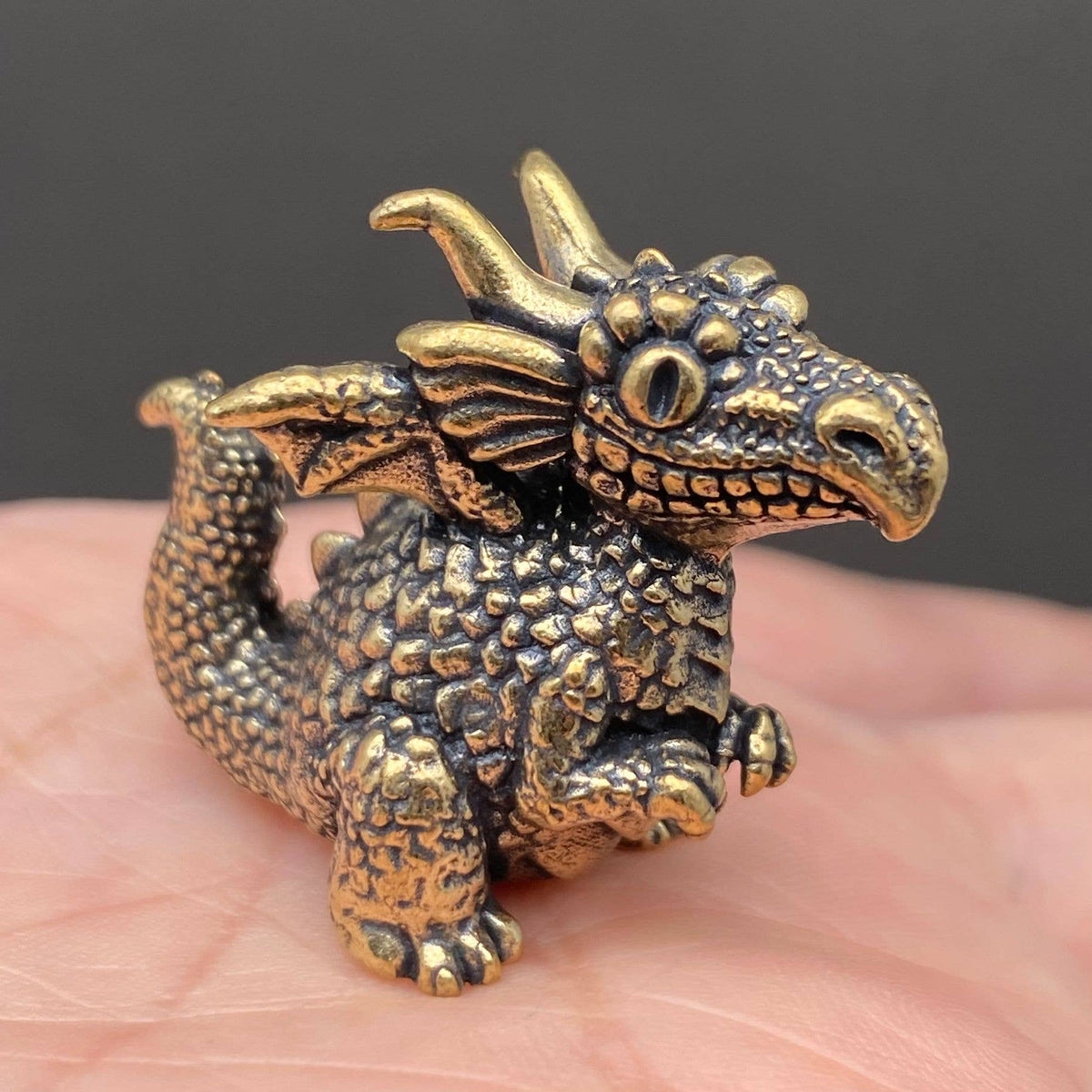 Cartoon Dragon Brass Crafts Decoration Desktop Ornaments
