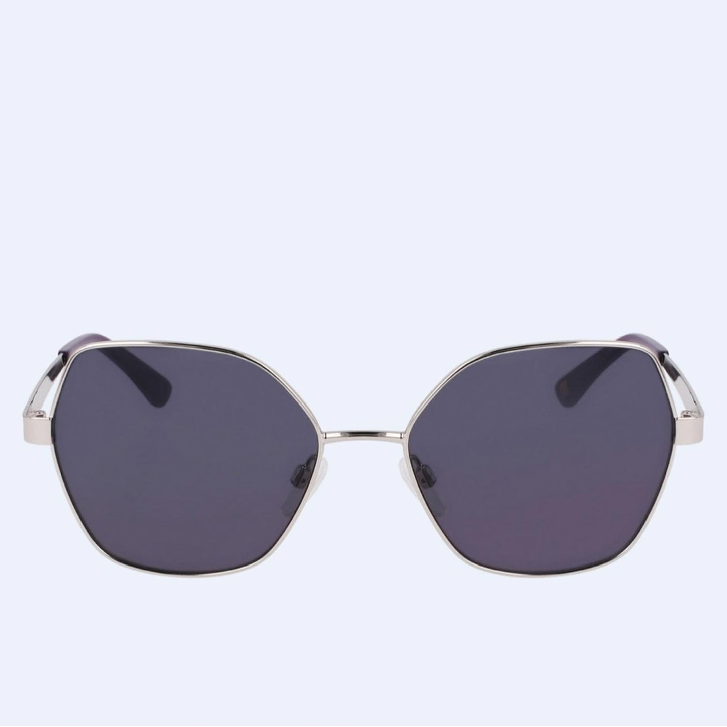 Anne Klein Silver Hexagonal Sunglasses NWT