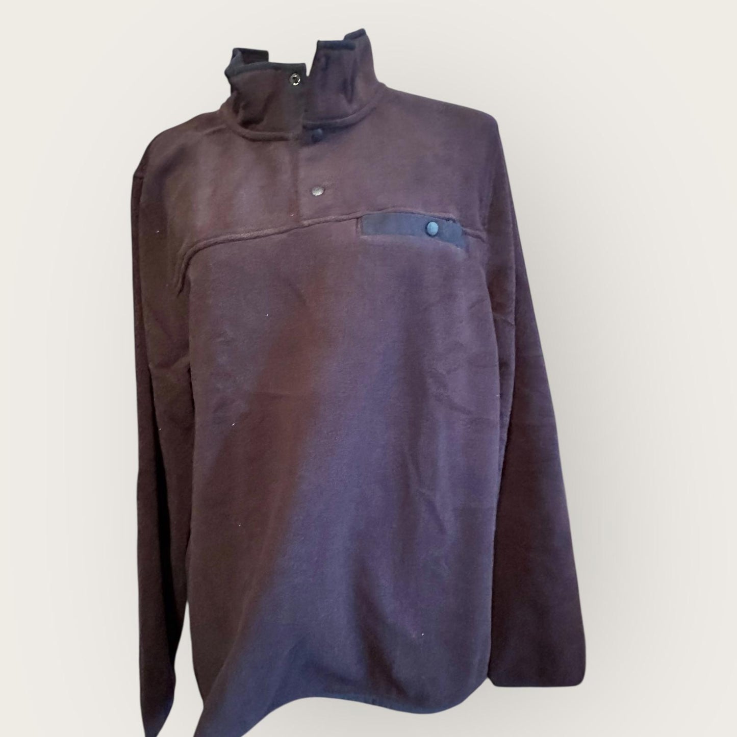 32 Degree Heat Men's Navy Blue Fleece Pullover Jacket