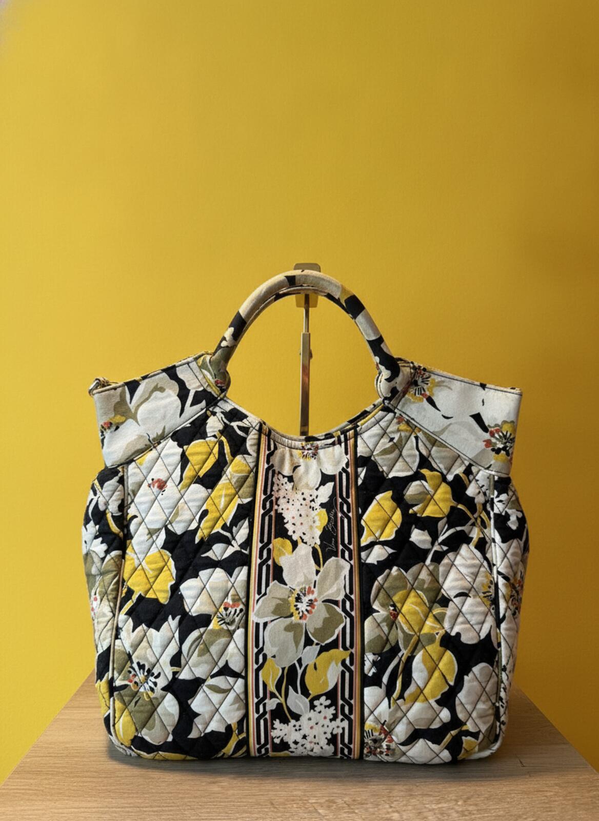 Vera Bradley Quilted Floral Tote Bag with Top Handles