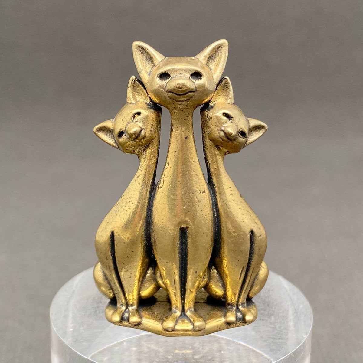 Three Cats Brass Crafts Decoration Desktop Ornaments