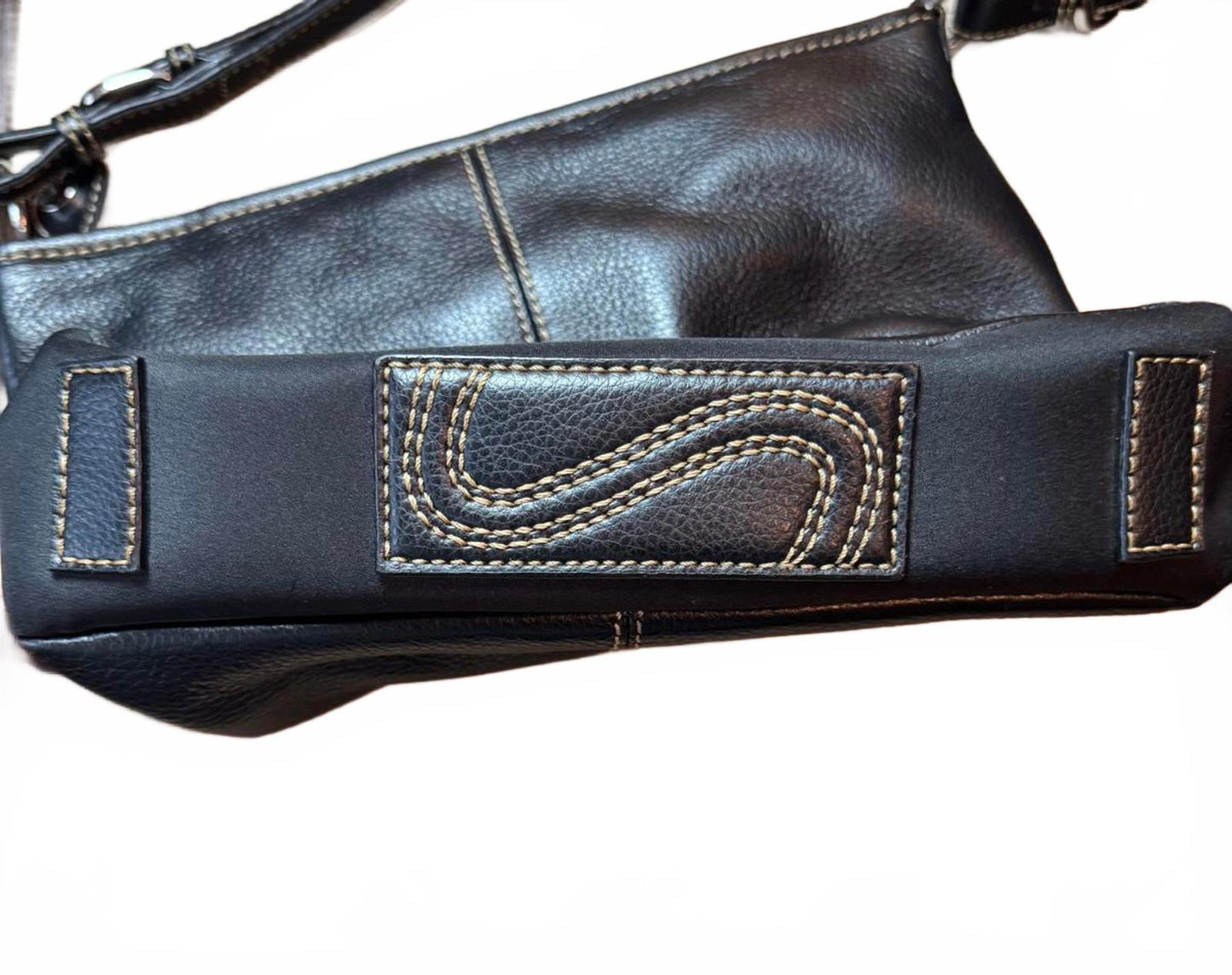 The Sak Classic Black Leather Shoulder Bag