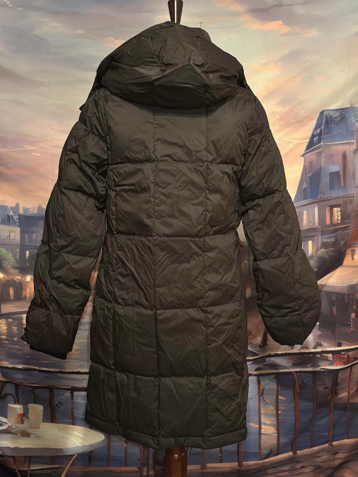 Mondetta Black Women's Long Puffer Coat with Hood Size XS