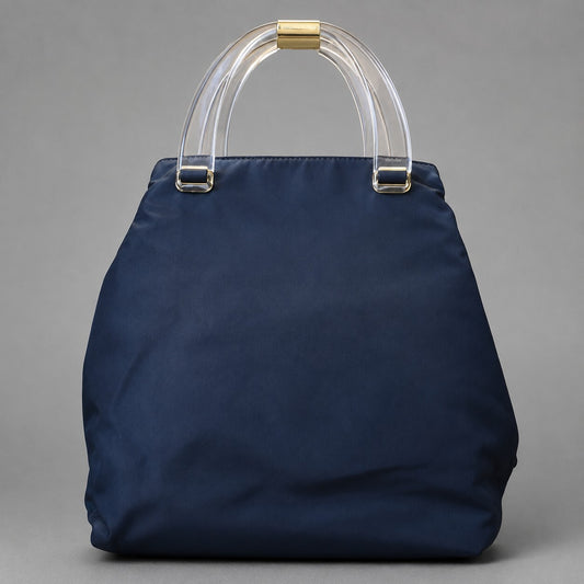 Prada Vintage Tessuto Nylon Tote Lucite Handles