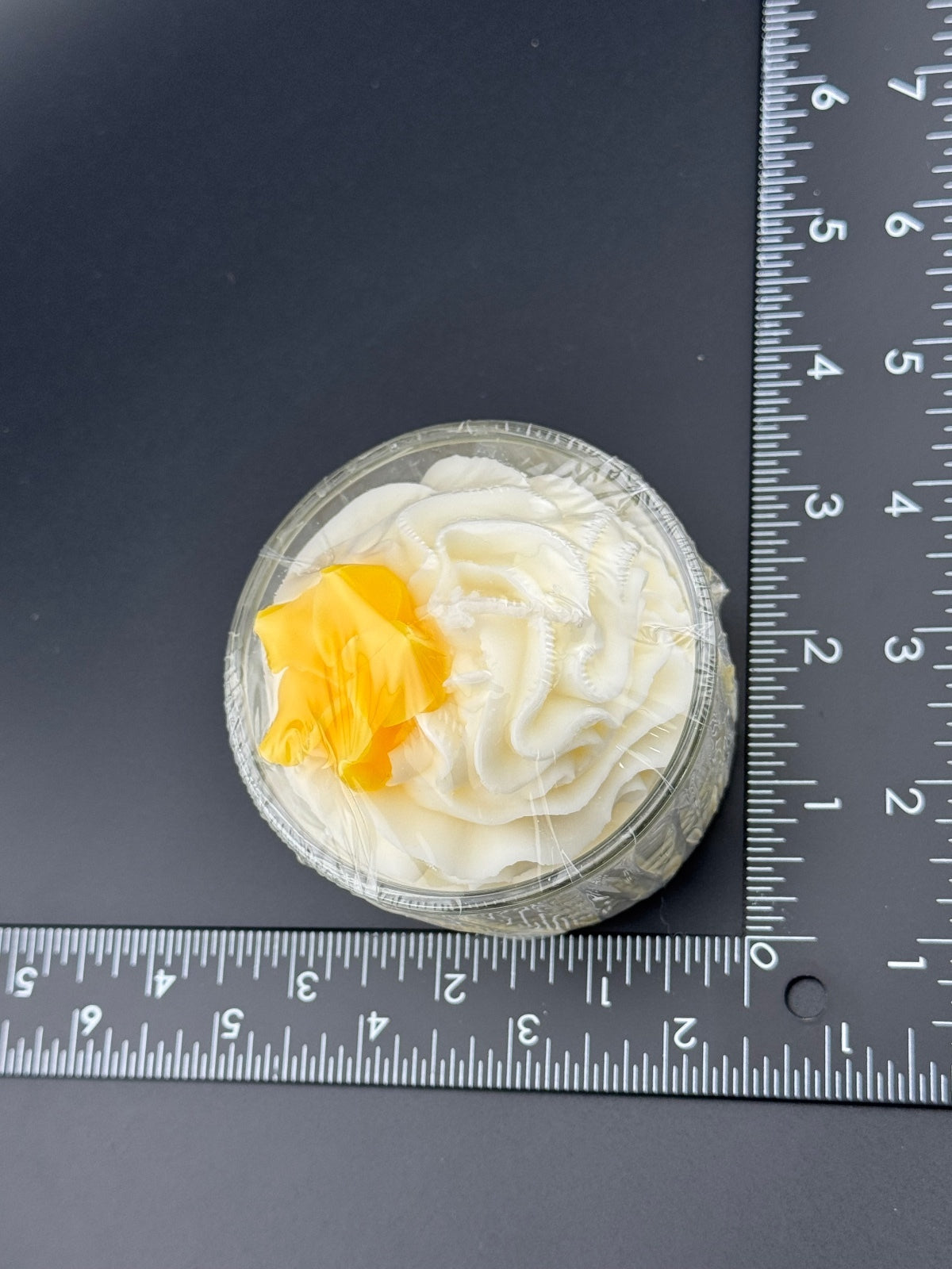 Banana Cream Yellow and White Soy Candle in Glass Jar