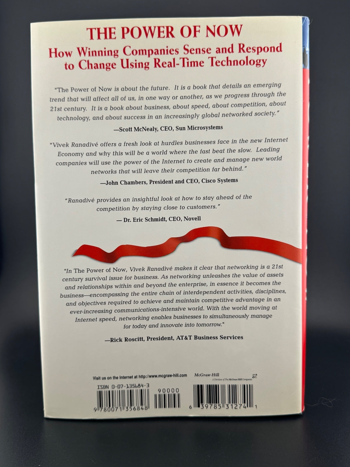 The Power of Now by Vivek Ranadivé - Hardcover Book