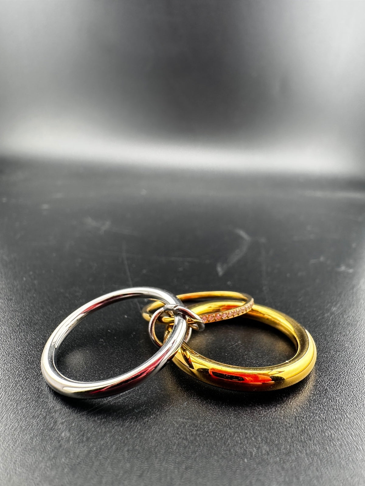 New Multi Band Eternity Ring stacking rings S. Steel Size 7
