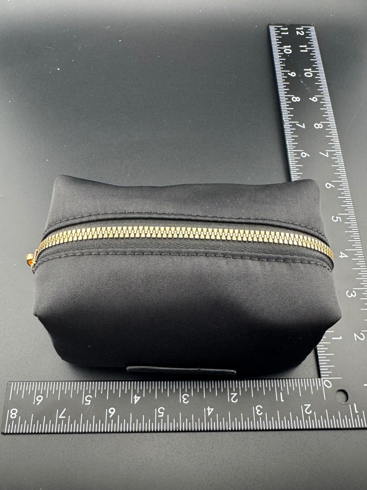 Ted Baker London Black Nylon Cosmetic Pouch with Floral