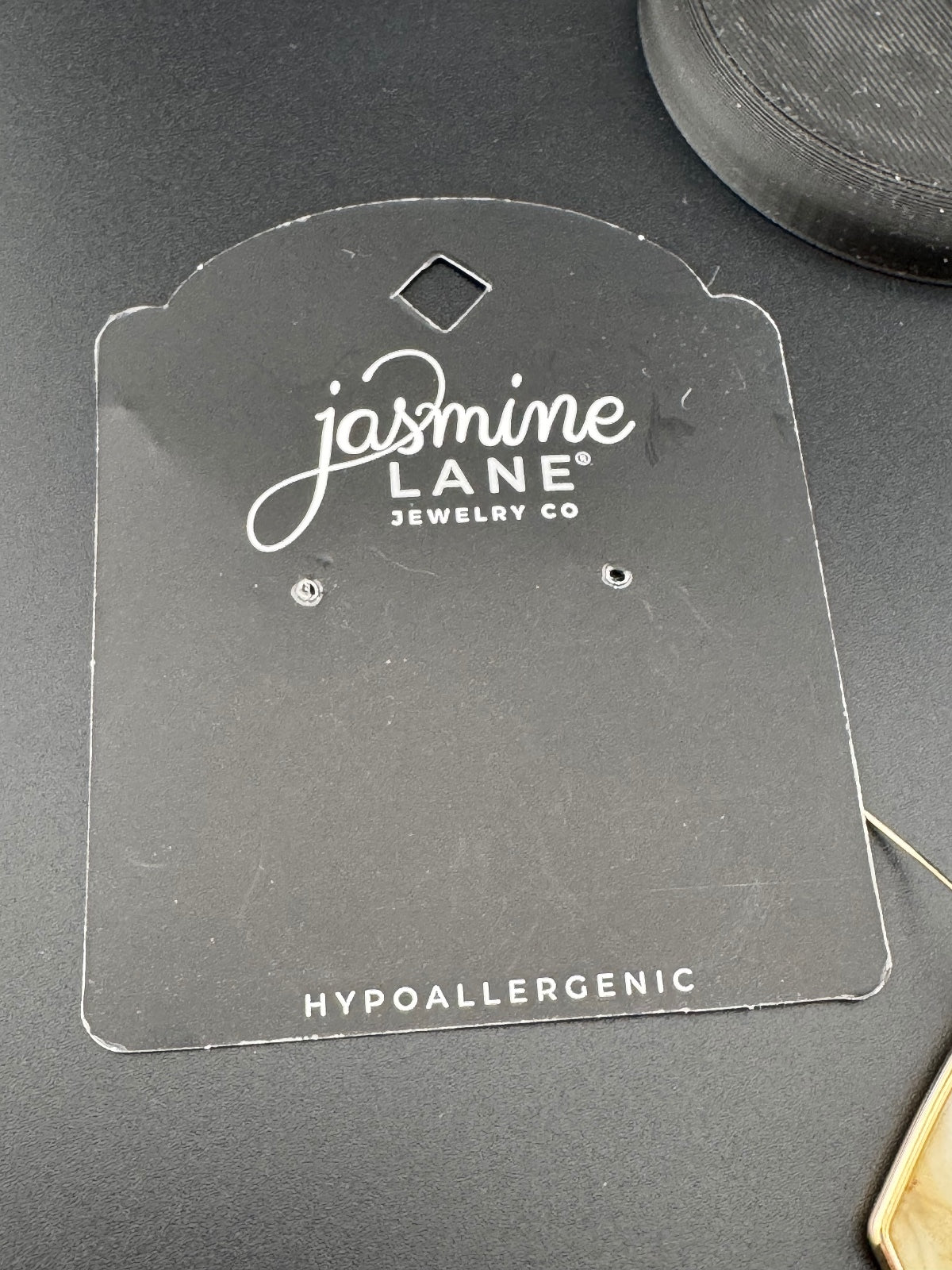 Jasmine Lane Hypoallergenic Gold Tone and Marbled Resin Drop