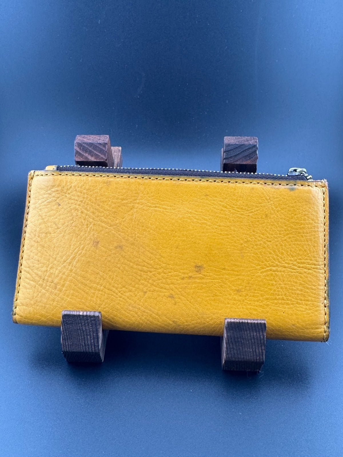 Patricia Nash Yellow Leather Wallet with Multiple Card Slots
