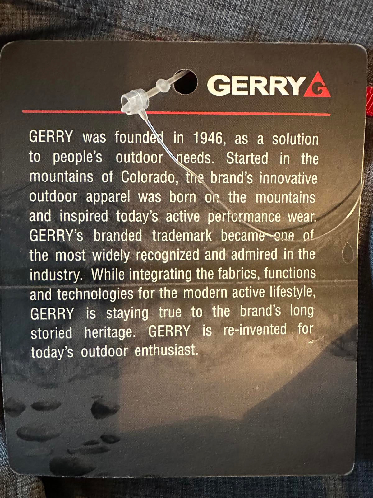 Gerry Men's Short Sleeve Button-Up Shirt in Gray Size XL