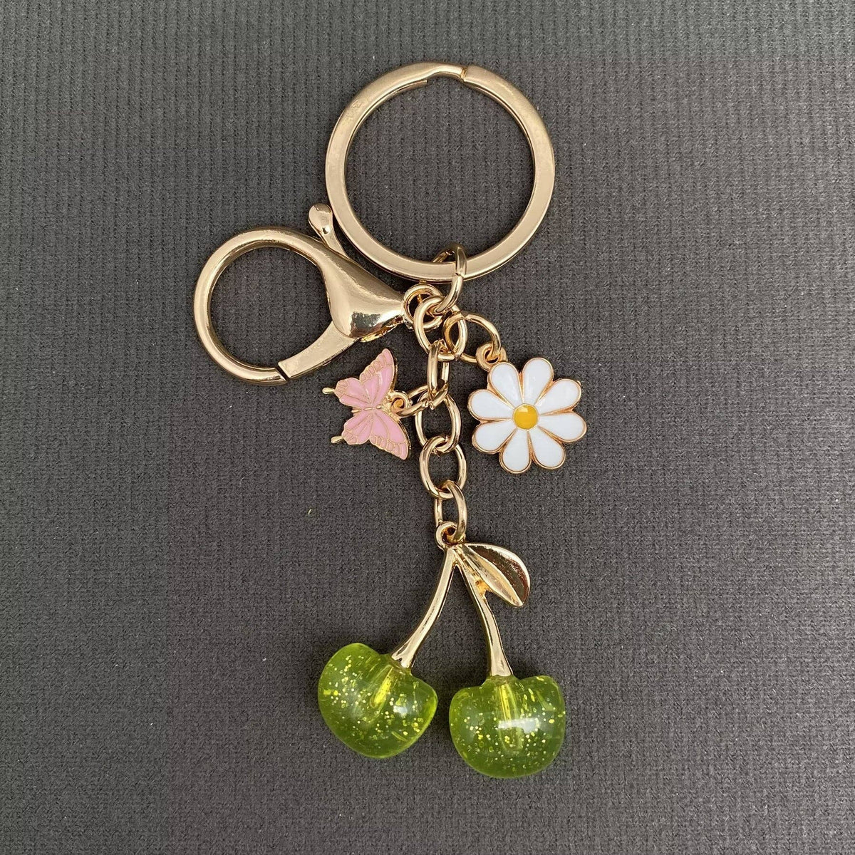 Cherry Keychain: Red