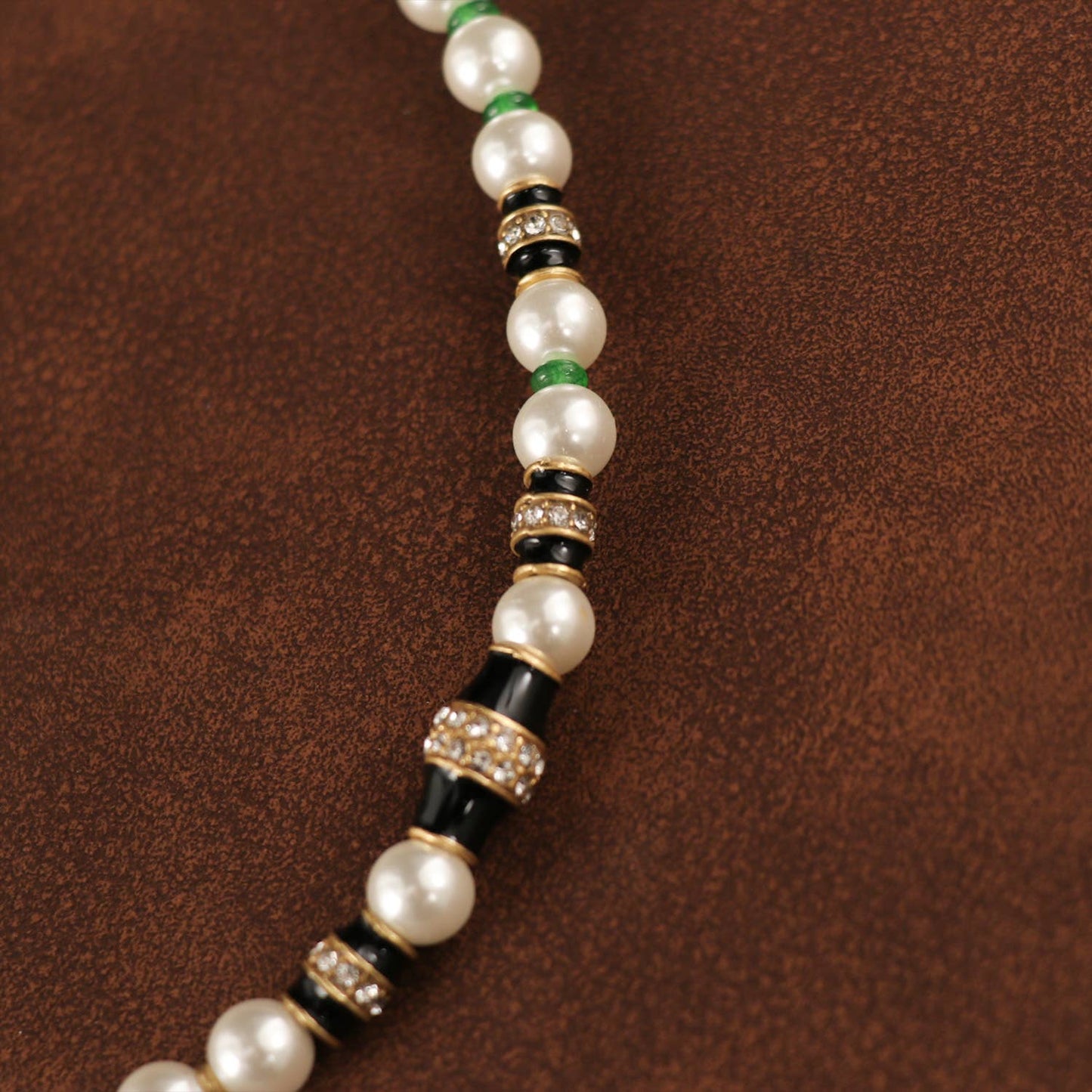 Vintage 18K Gold Plated Pearl & Tassel Pendant Necklace