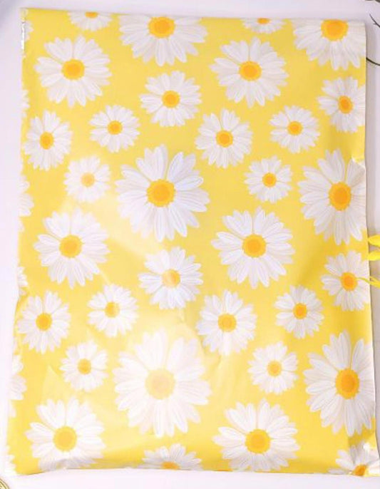20-pack 10 x 13 Daisy Print Poly mailers