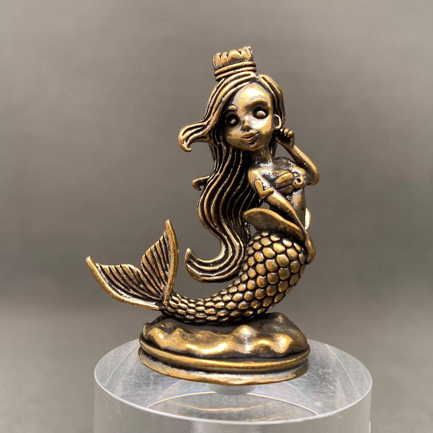 Brass Mermaid Crafts Decoration Desktop Ornaments