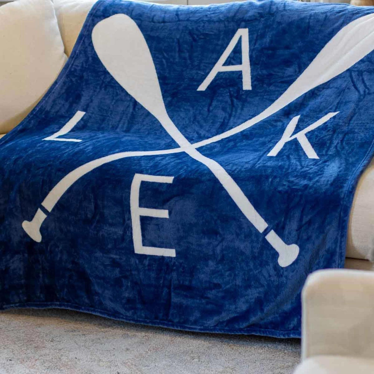Lake Throw   Blue   50x60