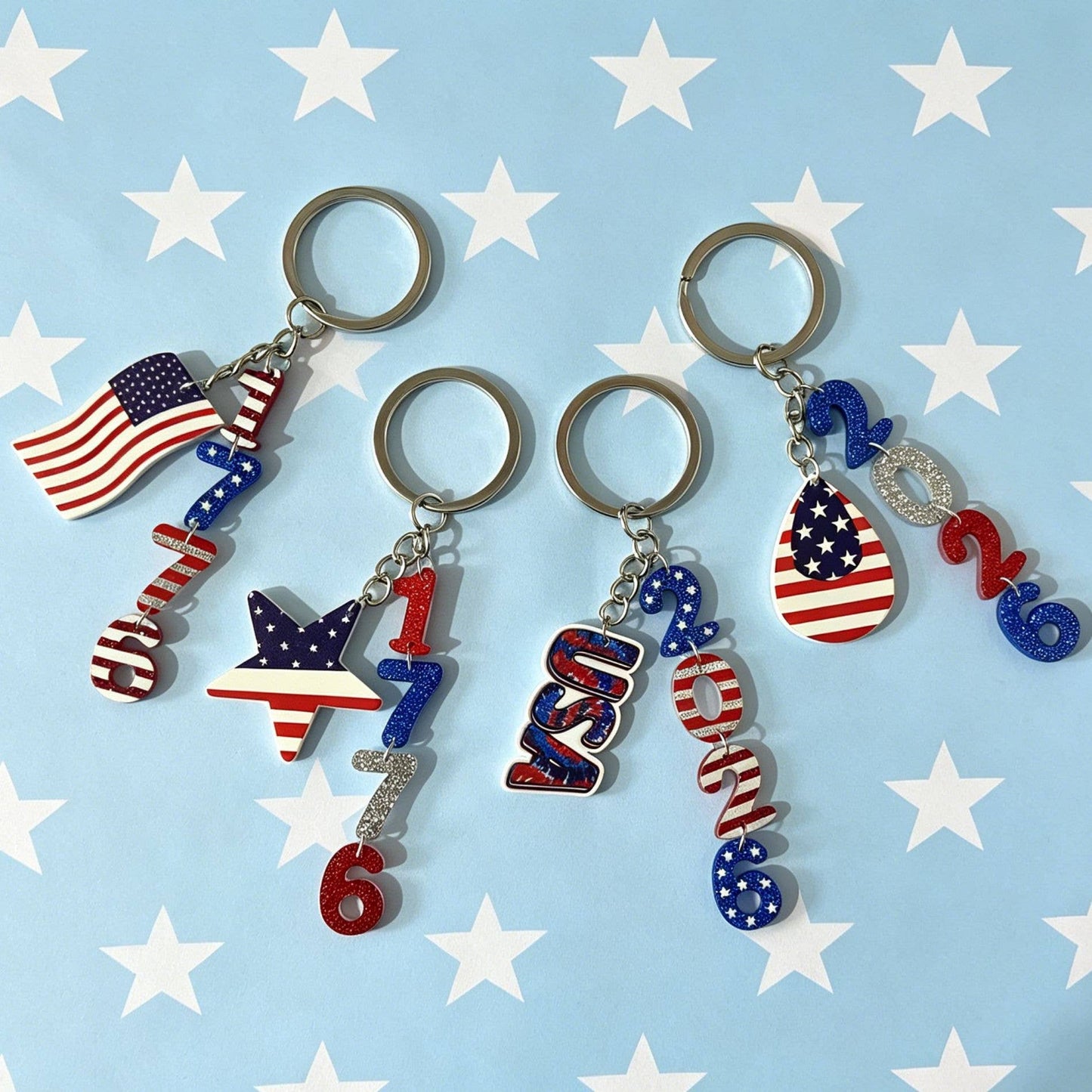 250th Anniversary Of Independence Day Keychain: NO-1 / M