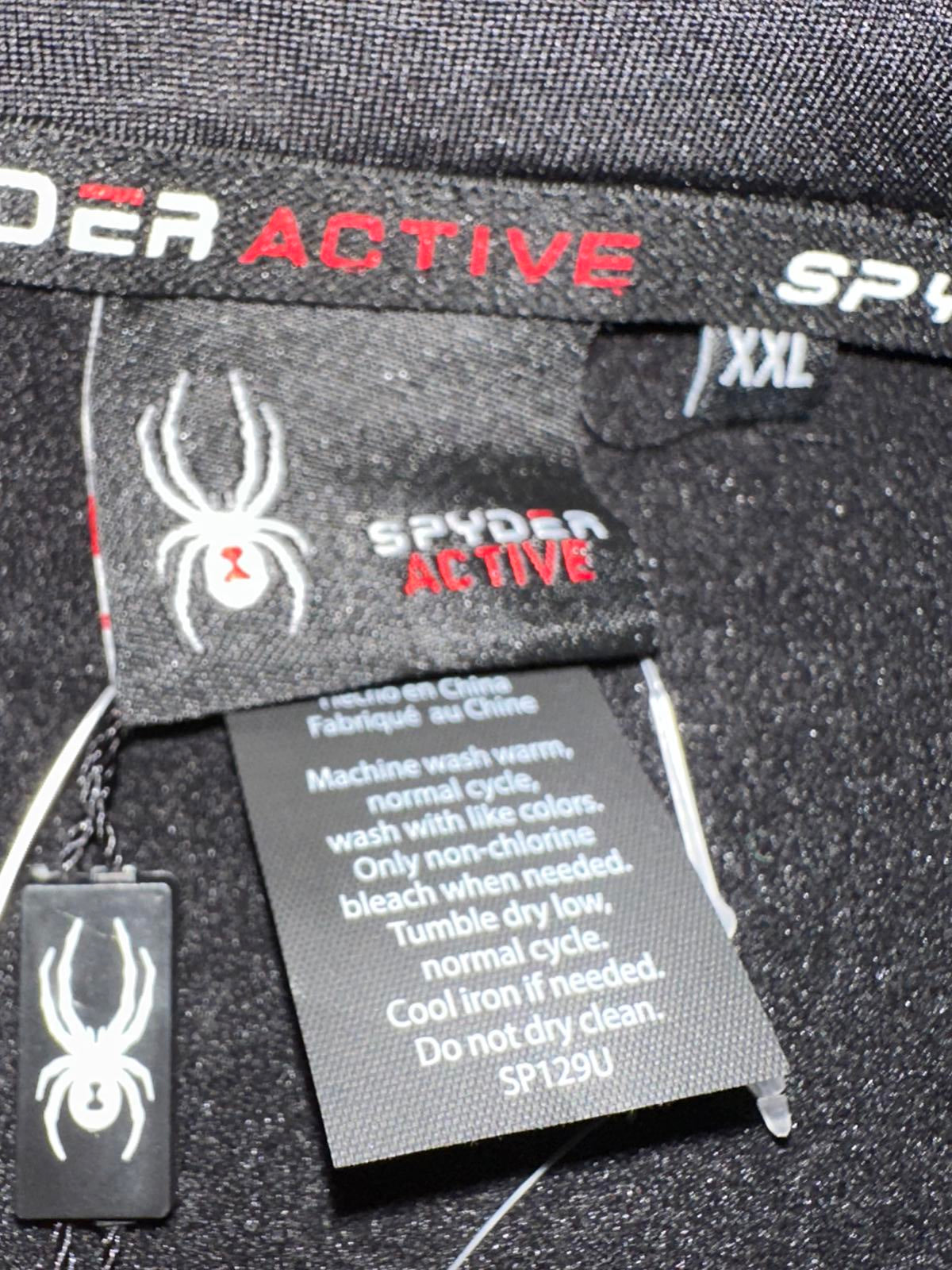 Spyder Active Classic Black Long Sleeve Shirt XXL NWT