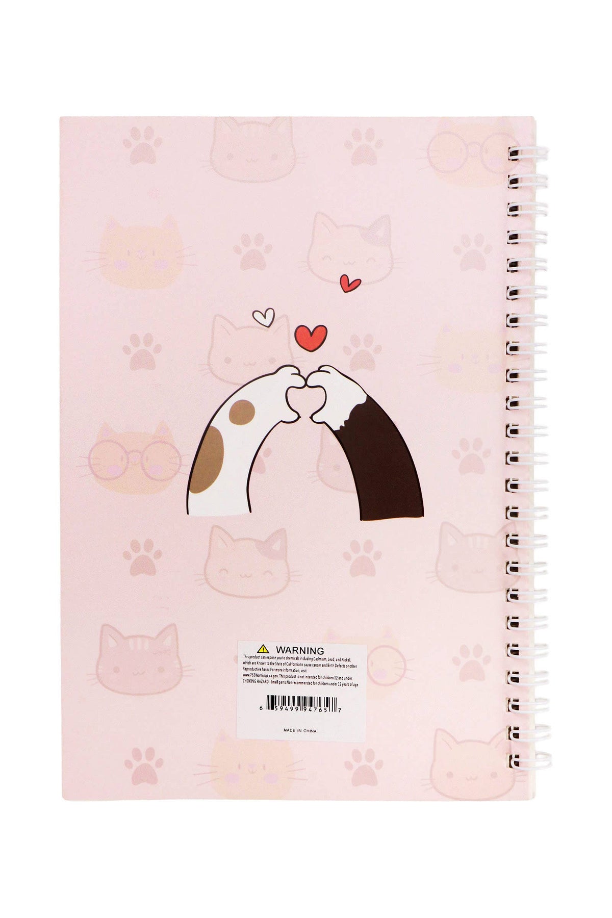 Cute Cat A5 Spiral Bound Notebook - 12 Pcs: ASSORTED / ONE SIZE