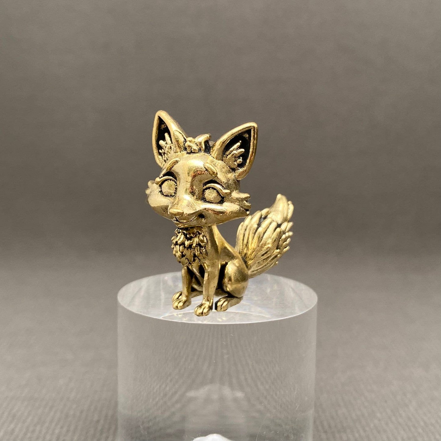 Cute Fox Brass Crafts Decoration Desktop Ornaments