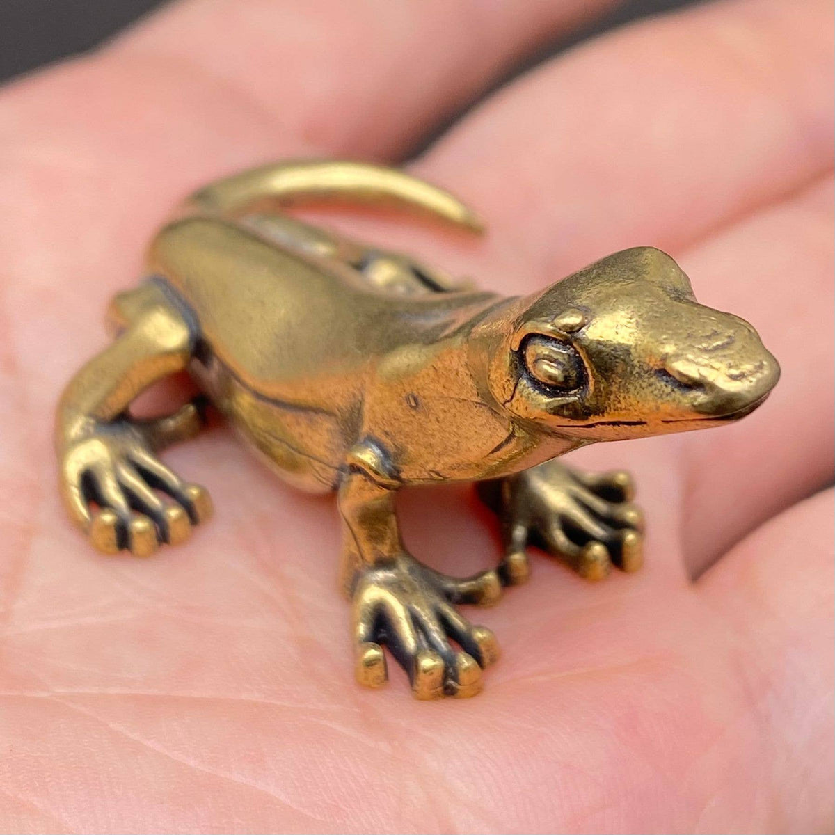 Lizard Brass Crafts Decoration Desktop Ornaments