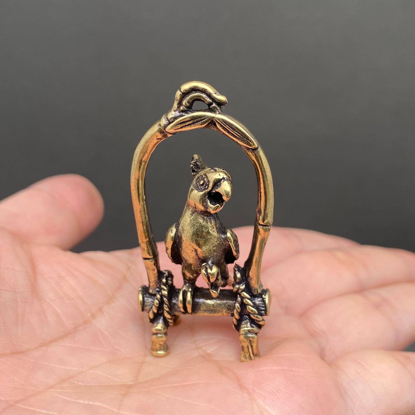 Brass Parrot Crafts Decoration Desktop Ornaments