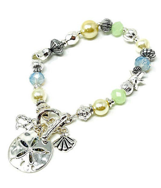 ( A928 )  BEAD ABALONE BRACELET