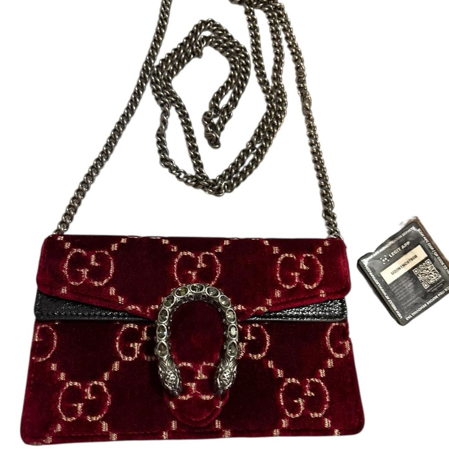 Gucci Dionysus Super Mini Velvet Crossbody Bag