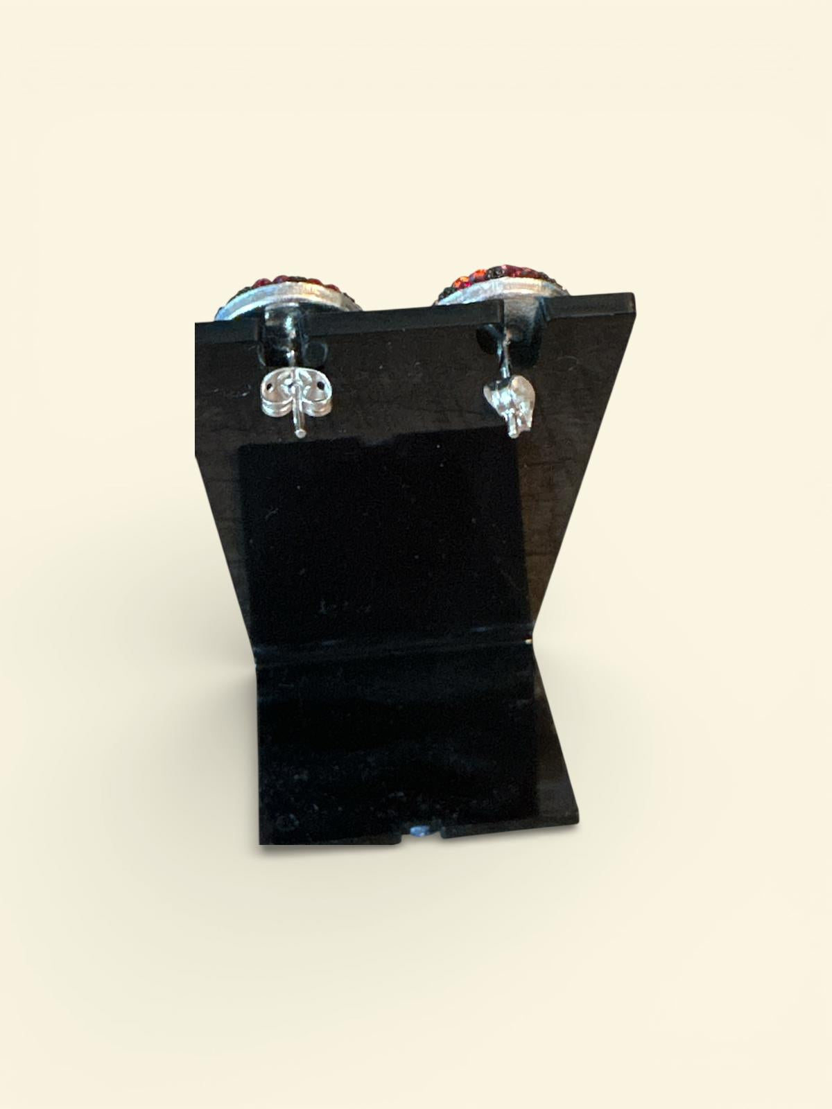 Rainbow Crystal Stud Earrings