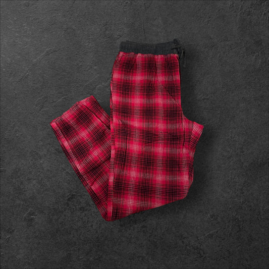 Eddie Bauer Men’s Red Plaid Lounge Pants Size Large