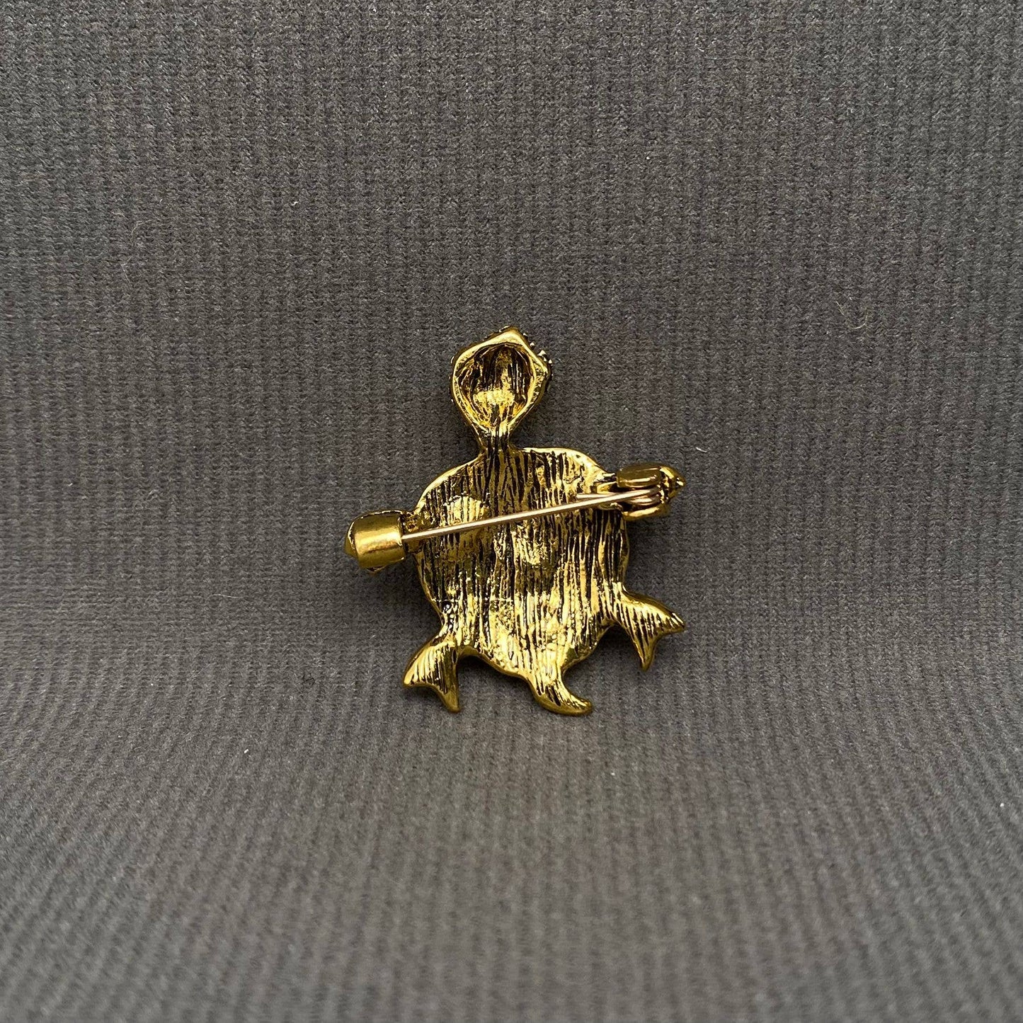 Colored Rhinestones Turtle Brooch