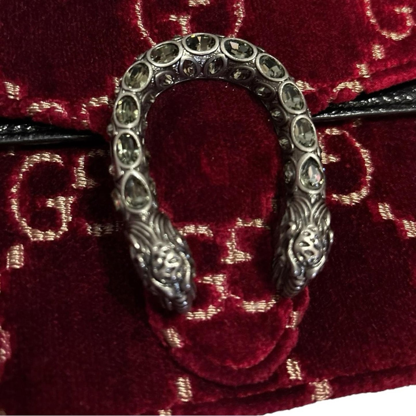 Gucci Dionysus Super Mini Velvet Crossbody Bag