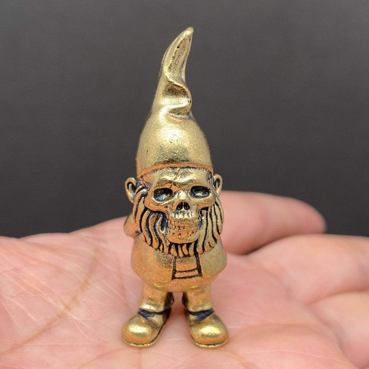 Skull Dwarf Brass Crafts Decoration Desktop Ornaments