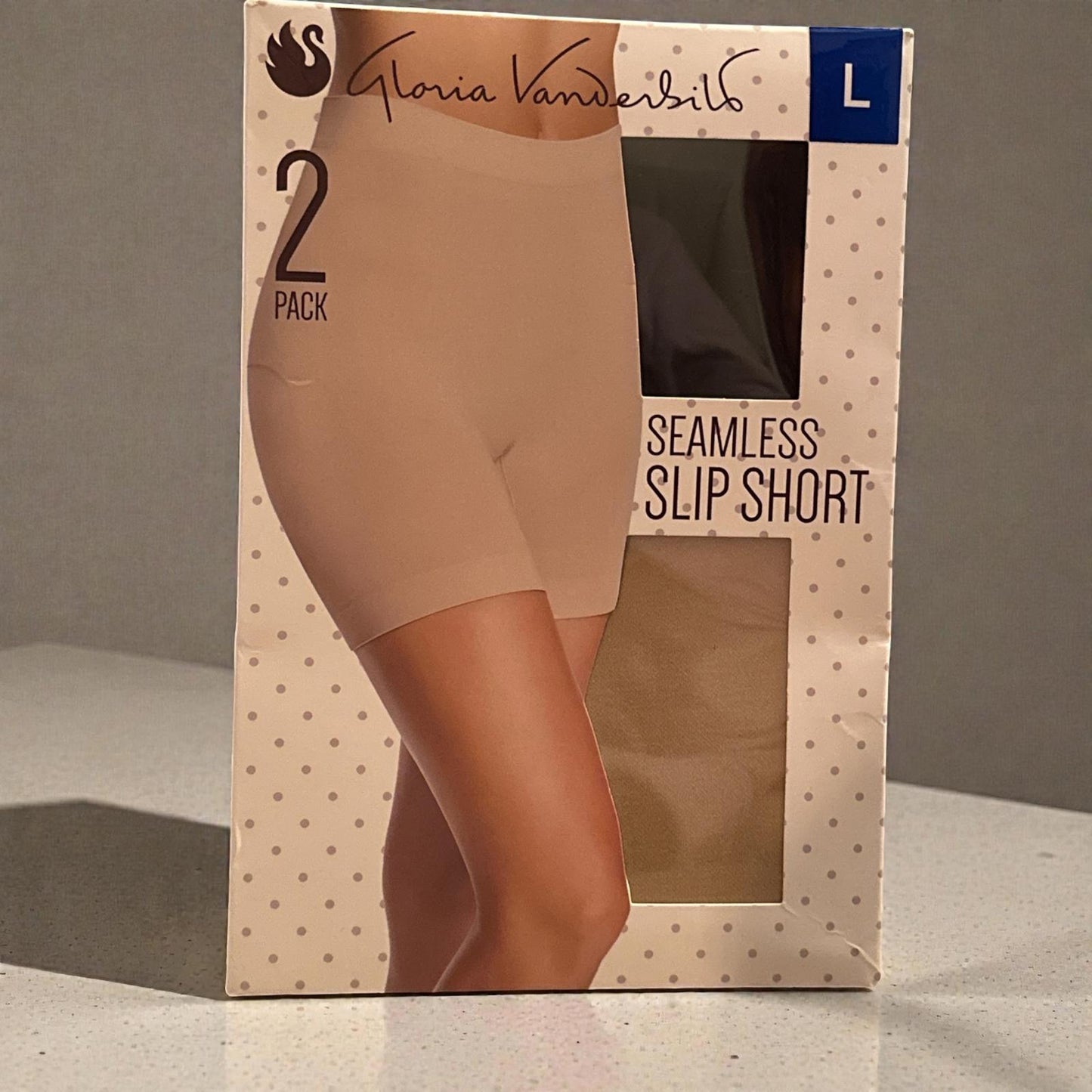 Gloria Vanderbilt Seamless Slip Short 2 Pack Size Large