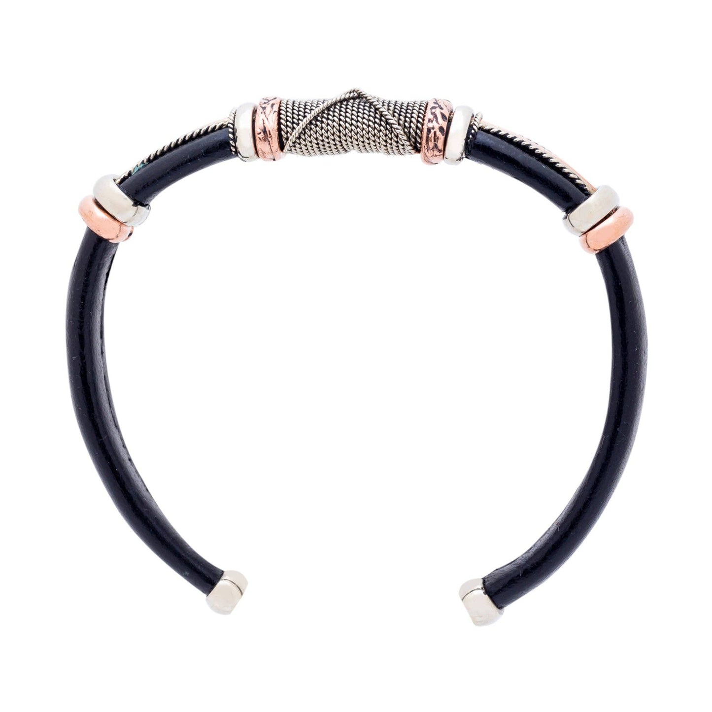 BR.ULB.0104 - Unique Leather Bracelet, Black