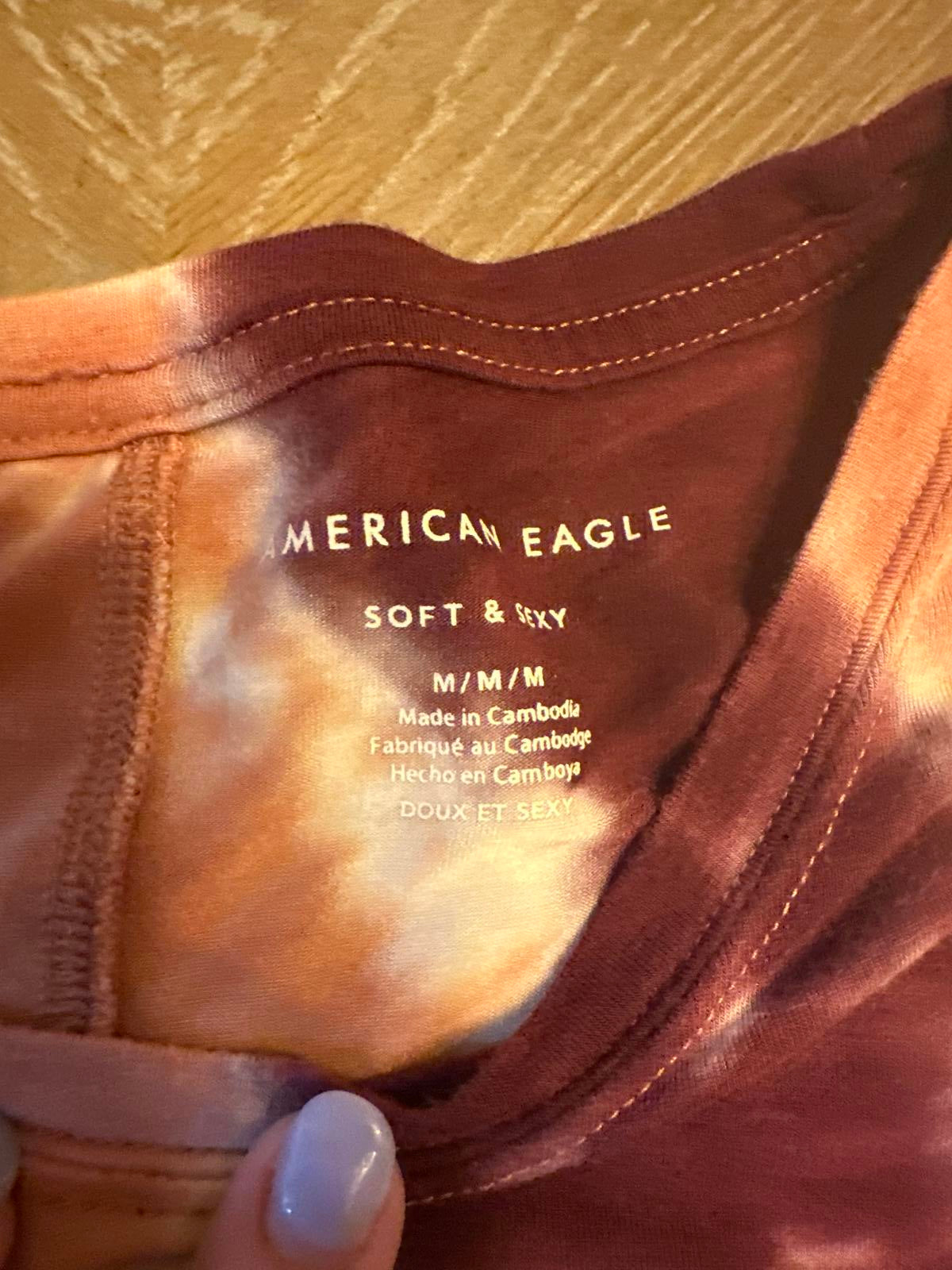 American Eagle Tie-Dye T-Shirt Soft Comfortable Medium
