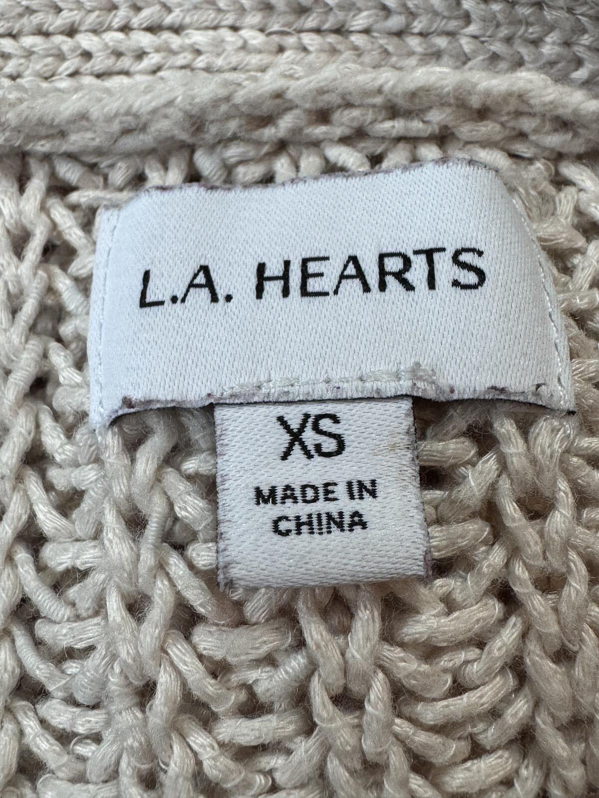 L.A. Hearts Cropped Knit Sweater, Size XS