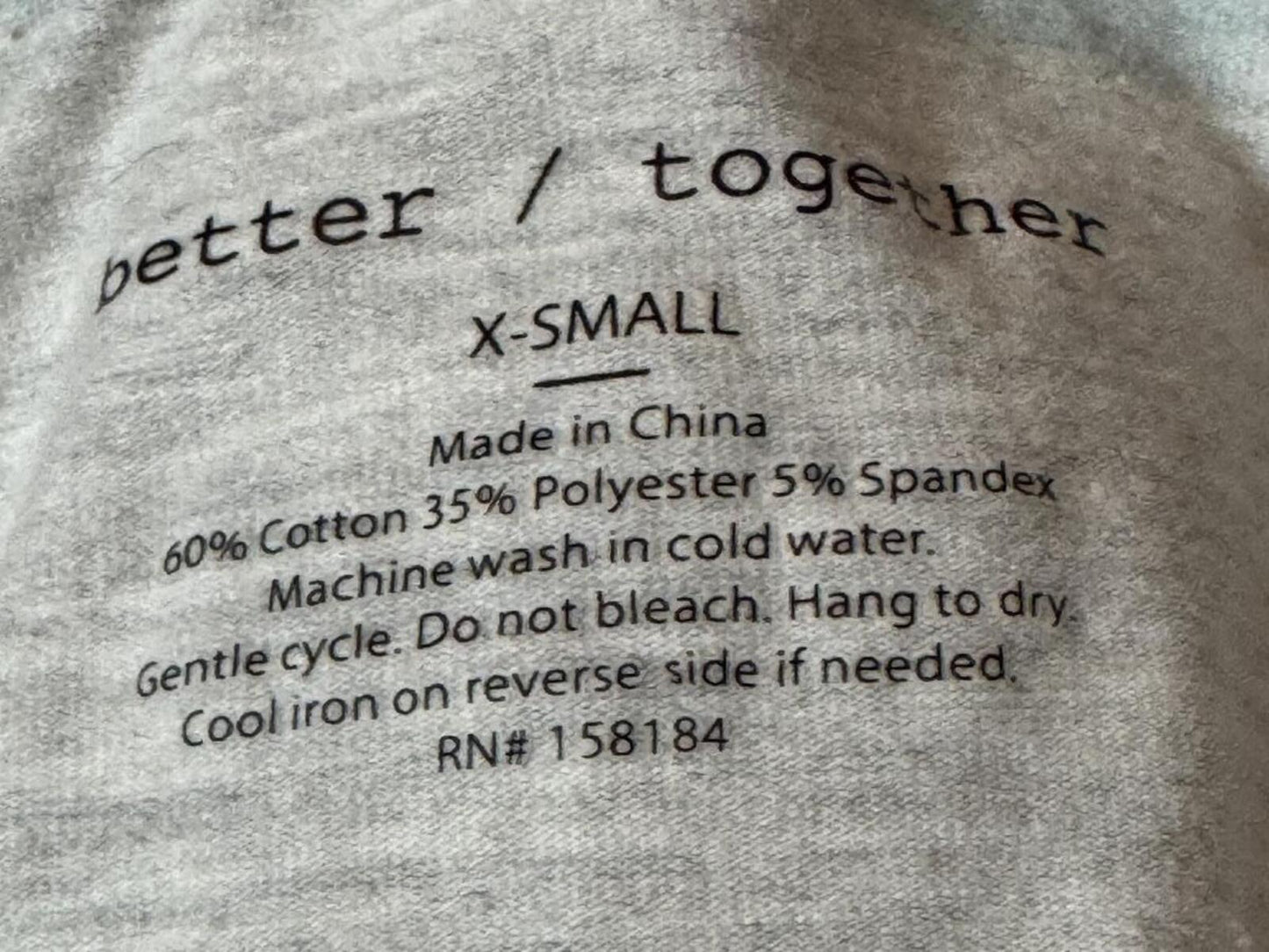 Better Together Light Gray X-Small Leggings